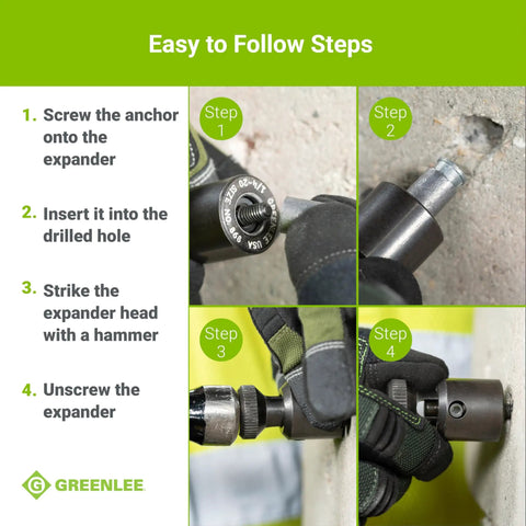 How to use Heavy-Duty Screw Anchor Expander For Caulking Anchors 1/4-20 Size Quick Set Expanding Tool For Masonry