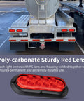 Rear view of truck showing All In One 6 Inch Oval LED Trailer Lights Kit Two Pack With Ten High Brightness LEDs for trailers.