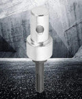 Auger Adapter For Electric Drills To Ground Auger Conversion Head With Round Shank 2 Pin 2 Slot Hammer Drill Compatible