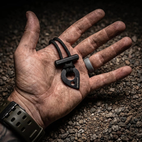 Fire Starter Necklace With Hex Ferro Rod Striker And Paracord Lanyard Up To Twelve Thousand Strikes Waterproof Survival Kit on hand
