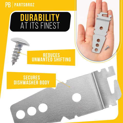 Two Pack Dishwasher Mounting Bracket For Whirlpool Maytag And Kenmore Easy Install Direct Replacement This Durable Bracket