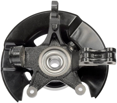 Heavy Duty Bulletproof Front Left Wheel Bearing And Hub Assembly Loaded Knuckle Direct Bolt On Replacement Fitment For 2003 2004 Honda Pilot Ready To Roll, detailed front view.