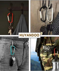 3 Inch Aluminum Alloy Carabiner Clip With D Ring And Spring Snap Hook Grab And Go Keychain Clip Colorful 2 Pack For Keys Lanyard Backpacks And Outdoor Gear For Everyday Carry shown in use