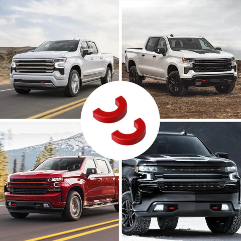 Chevy Silverado and Sierra trucks with Tow Hook Covers For Chevy Silverado 1500 2007-2026 And GMC Sierra 1500 2007-2018