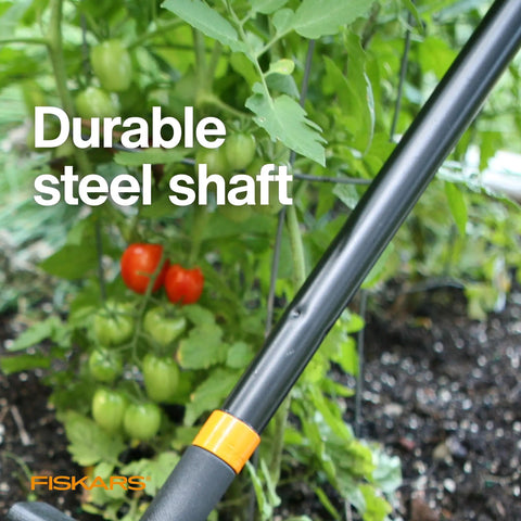 Extendable Go To Garden Tiller Cultivator for Lawn and Garden Beds from Forty to Sixty Inches Lightweight, steel shaft detailed view