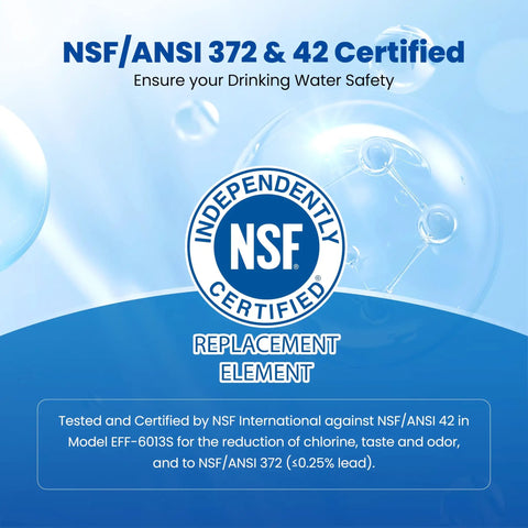 Replacement Refrigerator Water Filter For GE MWF SmartWater MWFP MWFA GWF HDX FMG1 WFC1201 GSE25GSHECSS PC75009 RWF1060 And Kenmore 9991 NSF certified label