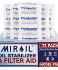 Fry Powder Oil Stabilizer And Filter Aid For Deep Fryers 72 Size B Sachets 240 Milliliters Each Keeps Fry Oil Cleaner Longer Saves Grease And Removes Carbon Deposits Improves Fryer Performance And Hotter Fries, box with sachets