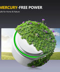Top Tier Ag13 Lr44 Battery 24 Pack 15 Volt Alkaline Button Coin Cells with eco-friendly design featuring greenery.
