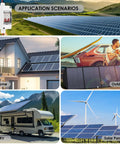 Outdoor Solar Disconnect Switch 20 Amp IP Waterproof DC Miniature Circuit Breaker For PV Systems And Home Use shown in various installation scenarios including home, RV, and solar panels.