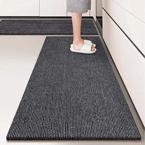 Thick Soundproof Acoustic Pads Non Slip Foam Mat and user standing on it, ideal for damping under musical gear.