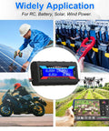 Two Pack High Precision Watt Meter Power Analyzer displays clear readings; used for solar, RC, and electric applications, Model 9000.