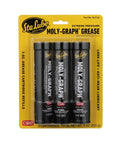Sta-Lube Moly-Graph Extreme Pressure Grease, 3 oz cartridges, pack of 3, black tubes in yellow blister pack