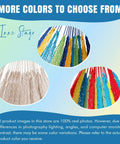 Handwoven Mayan Hammock With Carry Bag Big Family Size Portable Rope Hammock colorful multicolor strands
