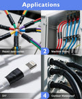 Pro Grade 650 Piece Heat Shrink Tubing Kit With Portable Case For Wire Insulation and Cable Protection applications in various setups