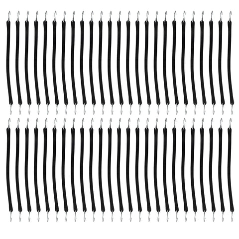 Heavy Duty EPDM Rubber Bungee Cords With Hooks 21 Inch Tarp Straps Pack Of 50 Made In USA Rugged Tie Downs laying flat.
