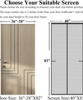 Upgraded Magnetic Screen Door With Full Strip Magnets Heavy Duty Fiberglass Mesh Retractable Screen Closure size guide