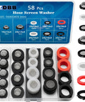 ZDBB 58-piece hose screen washer kit with stainless steel mesh filters for 1/2–3/4 inch fittings