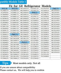 Compatible models table for GE refrigerators showing model numbers for upgraded OEM WR60X26866 evaporator fan motor.