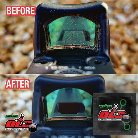 Weapon Light Cleaner Wipes 10 Pack For Tactical Rail Mounted Flashlights And Gun Lights Pro Grade Removes Carbon Buildup And Restores Full Light Output Non Abrasive Safe On Lenses And Optics before and after dirty optic lens