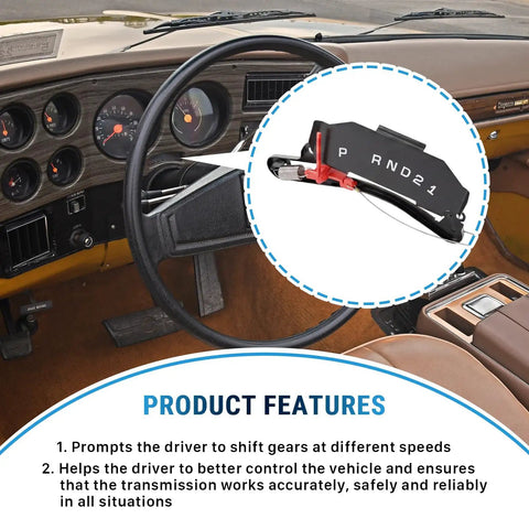 Chevy GMC Gear Shift Indicator Assembly For 1973 1979 3 Speed Automatic Trucks Rugged Indicator Cable Clip Replaces 73-3510