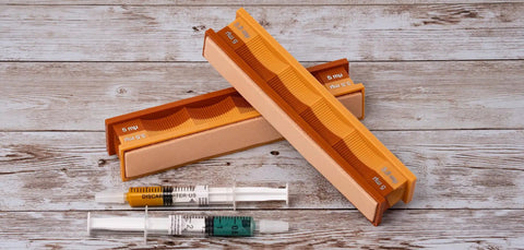 5/3.5 Micron Diamond And Leather Strops Pack For Knife Sharpening Dual Sided Strop Set on wood background with polishing compounds