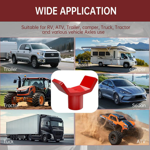 ForoGore Red Bottle Jack Adapter 12 Ton Lift Extender Sleeve for Lowered Cars and Trucks, heavy-duty design for stability on various vehicles.
