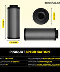 Six Inch Air Filter Sixteen Inch Long With 46 Millimeter Carbon Bed Delivers Top Notch Odor And VOC Filtration Up To 400 CFM