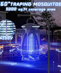 Beast Mode Outdoor Bug Zapper For Mosquitoes And Flies Waterproof Insect Killer Trap Lamp with 4200V electric LED light
