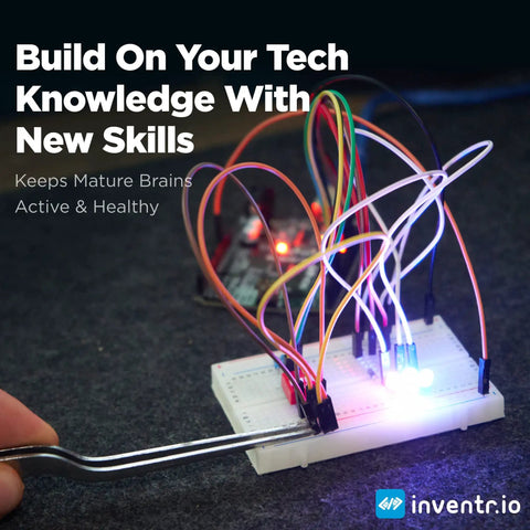 Premium 30 Day Space Mission Coding Course For Adults And Teens With Robotics And Engineering Projects, Arduino IDE Compatible Kit, Real NASA Researchers And Pro Level Video Lessons, Hands On STEM Adventure, breadboard with jumper wires