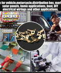 25 Pack Solderless Quick Disconnect Adapters Non Insulated Wire Connectors in various electrical applications