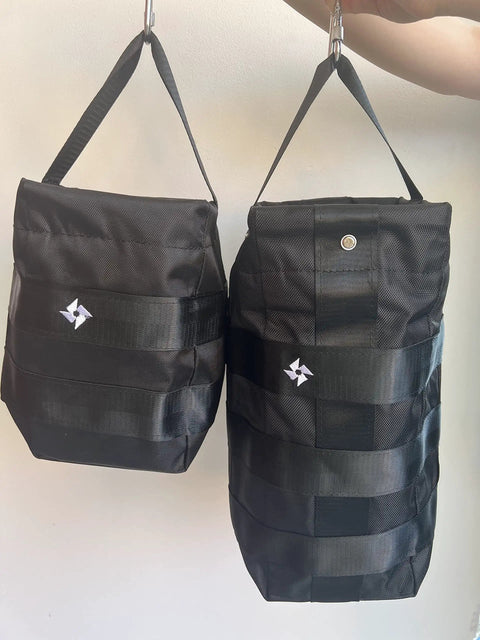 Beefed Up Heavy Duty Chain Container Bag For 2 Ton Manual Hoist, Large Capacity Chain Storage Organizer, Durable Nylon Fiber, Black