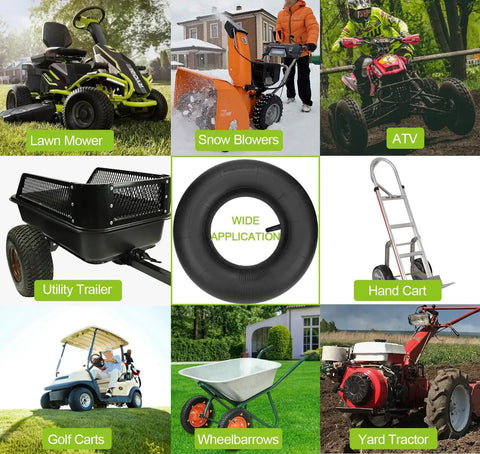 Heavy Duty 16x6.50-8 And 16x7.50-8 Inner Tube With Straight Valve Stem used on lawn mowers, snow blowers, ATVs, and more
