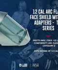 Arc Flash Face Shield Kit With 12 Cal Rating For Electrical PPE Includes Hard Cap And Adapter Options TCG Series ANSI ISEA 125 Level 2 Compliance
