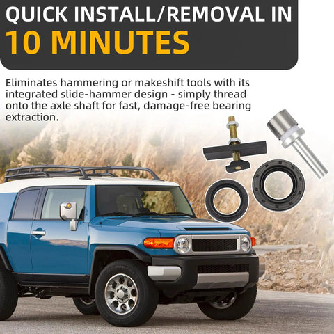Toyota 8 Inch CV Axle Bearing Puller Seal Kit For 4Runner Tacoma FJ Cruiser Clamshell Front Axle No Guesswork Easy Install