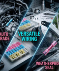 Hella Tough Heat Shrink Butt Connectors 700 Piece Kit Solid Copper Wire Crimp Terminals 26 To 10 Awg Zinc Plated Electrical Cable on car engine and boat.