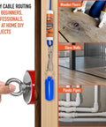 Magnetic Wire Pulling Kit With Changeable Metal And Magnetic Leaders For Easy Wall Wiring Through Insulation No Drilling Needed