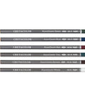 Water-Soluble Graphite Pencils Set With Aquarelle Finish, Six HB Pencils In White, Brown, Teal, Green, Red, And Blue For Dope Washable Sketching And Watercolor Effects