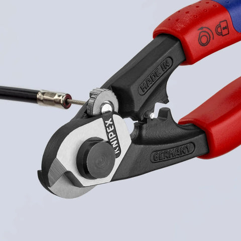 Heavy Duty Wire Rope Cutter And Crimping Tool With Comfort Grip Pro Grade For Double Function Clean Cutting And Precise Crimping