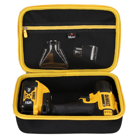 Rugged EVA Hard Case For 20V Max Cordless Heat Gun And Impact Driver Built Tough Waterproof And Shockproof Protective Shell Snug Fit For DCE530B DCF887B DCF845B Models Case Only Easy Access Durable Travel Storage with heat gun and attachments