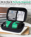 1000X Handheld Microscope for Kids With 4K Screen EVA case on table
