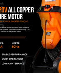 Leaf Shredder Mulcher Corded Electric With 15A 1800W Motor 17 To 1 Reduction Dual Edge Blades 1.57 Inch Limb Capacity