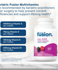 Chewable Multivitamin For Duodenal Switch Patients With High ADEK, Iron And Calcium, Mixed Berry Flavor, Easy To Chew Tablets, Yummy Taste For Daily Use, One Month Supply, Non GMO bottle, 120 tablets