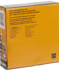Back view of boxed Narrow Crown Staples 1 X 7/32 Inch 18 Gauge 5000 Pack, details on stapler compatibility
