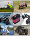 Two Pack 30Kg Digital RC Servo with full metal gear in use with RC vehicles and robotics, waterproof, 270-degree steering, high torque