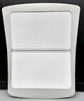 Fully Retractable Aluminum Sunroof Sunshade For Tesla Model Y, showing white retractable shade with grooves for easy adjustment.
