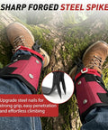 Tree Climbing Spikes Set With Rope And Straps For Climbers Hunters Fruit Pickers And Loggers Durable Wear Resistant Claws