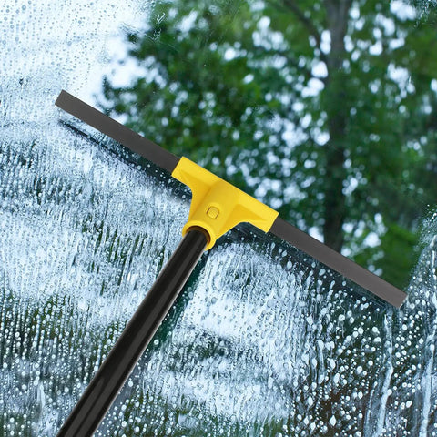 Heavy Duty Floor Squeegee Broom Workhorse With 18 Inch Rubber Blade And 60 Inch Long Handle cleaning glass window