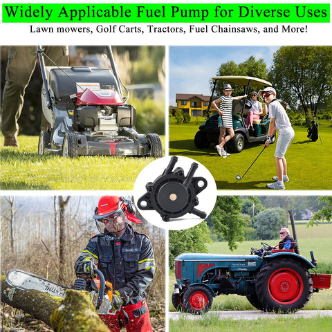 Universal Gas Vacuum Fuel Pump With Filter And Oil Hose Beefed Up Heavy Duty Design in lawn mower, golf cart, and tractor use