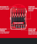 6 Piece Precision Screwdriver Set With Mini Screwdrivers For Watch Jewelry Eyeglasses And Computer Repair, Comfort Cushion Grip