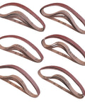 24 Pack Half Inch By Eighteen Inch Aluminum Oxide Sanding Belts For Belt Sanders, Assorted Grits 40 60 80 120 180 240 Kit